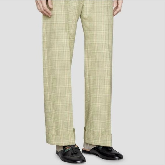 GUCCI PRINCETOWN BLACK LEATHER WEB TASSEL SLIPPER MULE 13/ 13.5 US LOAFER PARIDE - Picture 12 of 12